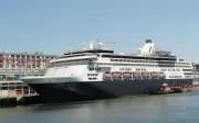 HAL cruise ship docked at the port of Boston, Massachusetts