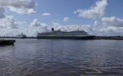 cruise ship docked at the port of Newcastle, England Port Tyne