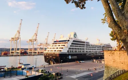 Cruise ship docked at the port of Koper, Slovenia 2