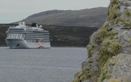 cruise ship at West Falkland, Falkland Islands