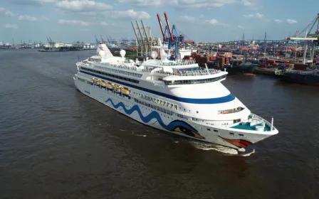 AIDA Vita cruise ship sailing from home port