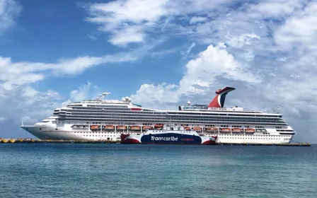 Carnival Freedom cruise ship sailing to homeport