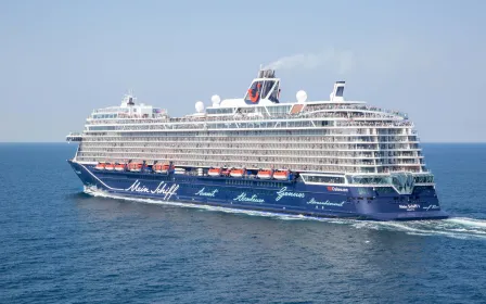 TUI Cruises Mein Schiff 1 cruise ship sailing from home port