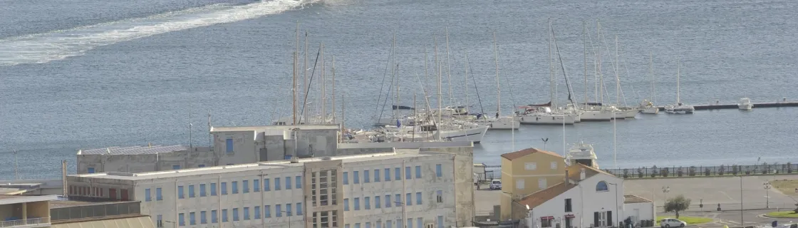 cruise ship at San Pietro Island