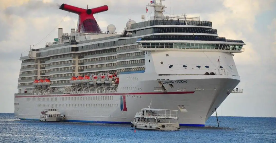 Carnival Legend cruise ship sailing to homeport