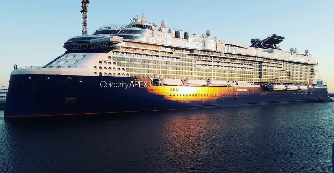 Celebrity Apex cruise ship in port