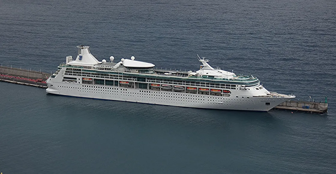 Rhapsody Of The Seas cruise ship sailing to homeport