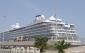 Cruise ship docked at the port of Crotone, Italy